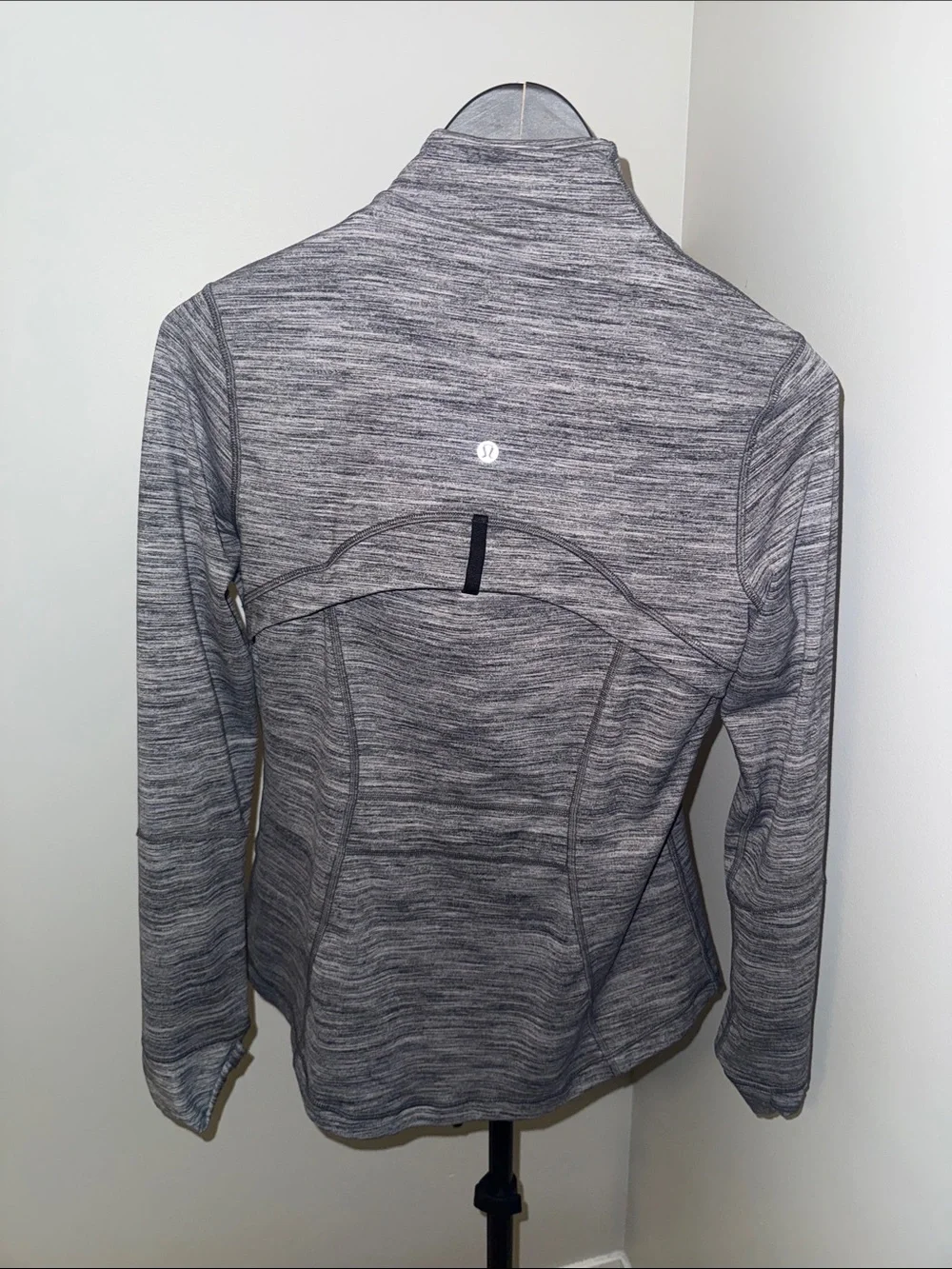 lululemon athletica Heathered Gray Full-Zip Utility Jacket